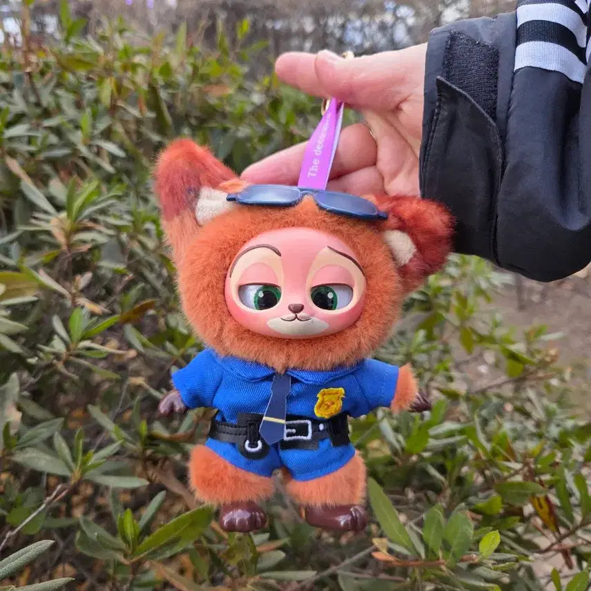 [BUNJANG] Zootopia Nick Wilde Police Officer Doll Keyring / 주토피아 닉 와일드 경찰관 인형 키링