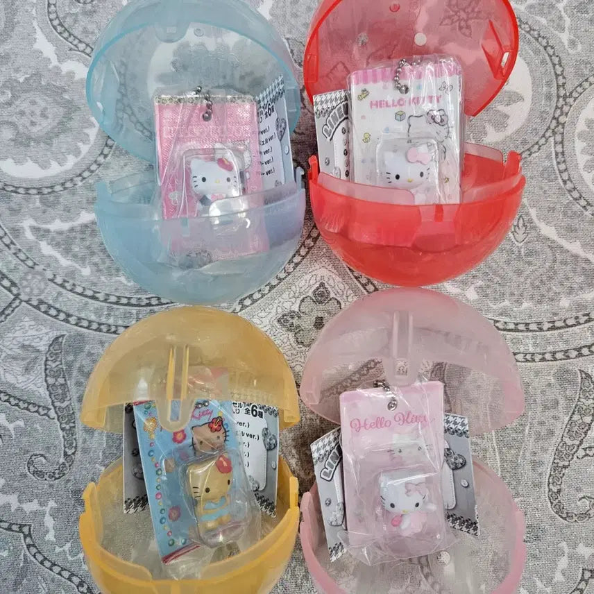 [BUNJANG] Hello Kitty Package Collection Miniature Figure Bundle Set / 헬로키티 패키지 컬렉션 미니어쳐 갸루 태닝 엔젤 베이비 피규어 키링 가챠