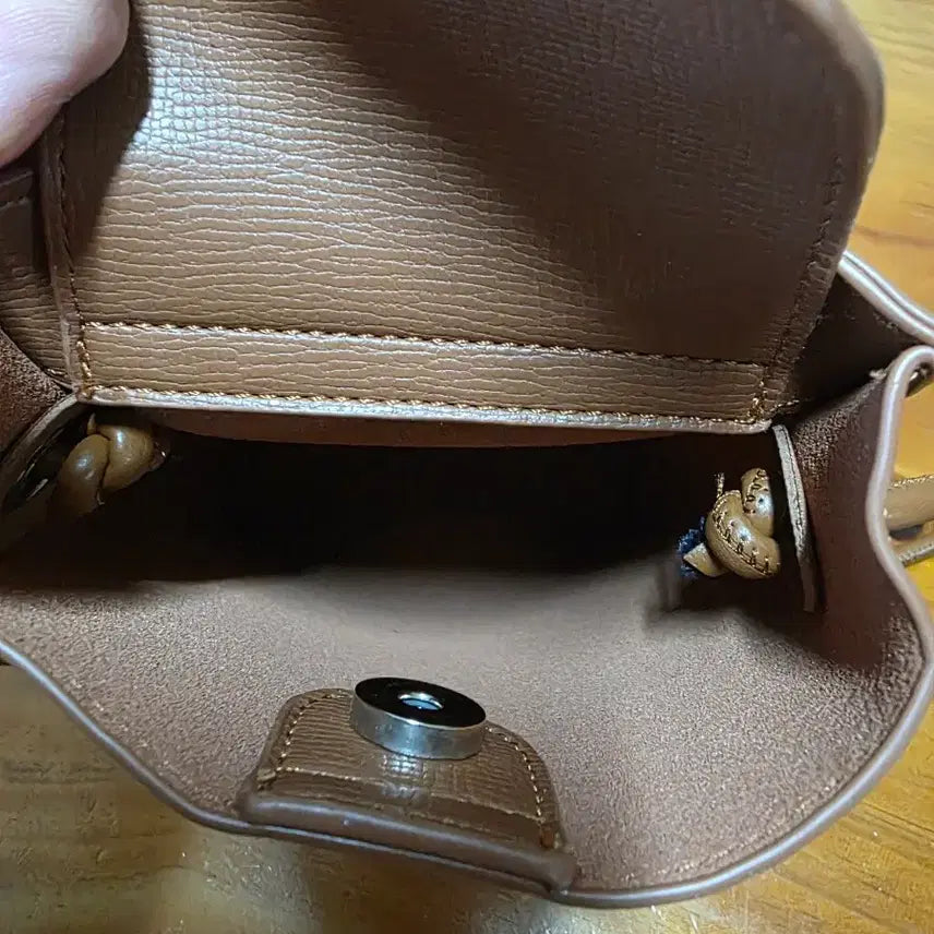 [BUNJANG] Mini Phone Bag Brown Crossbody / 미니 폰 가방 브라운 크로스백