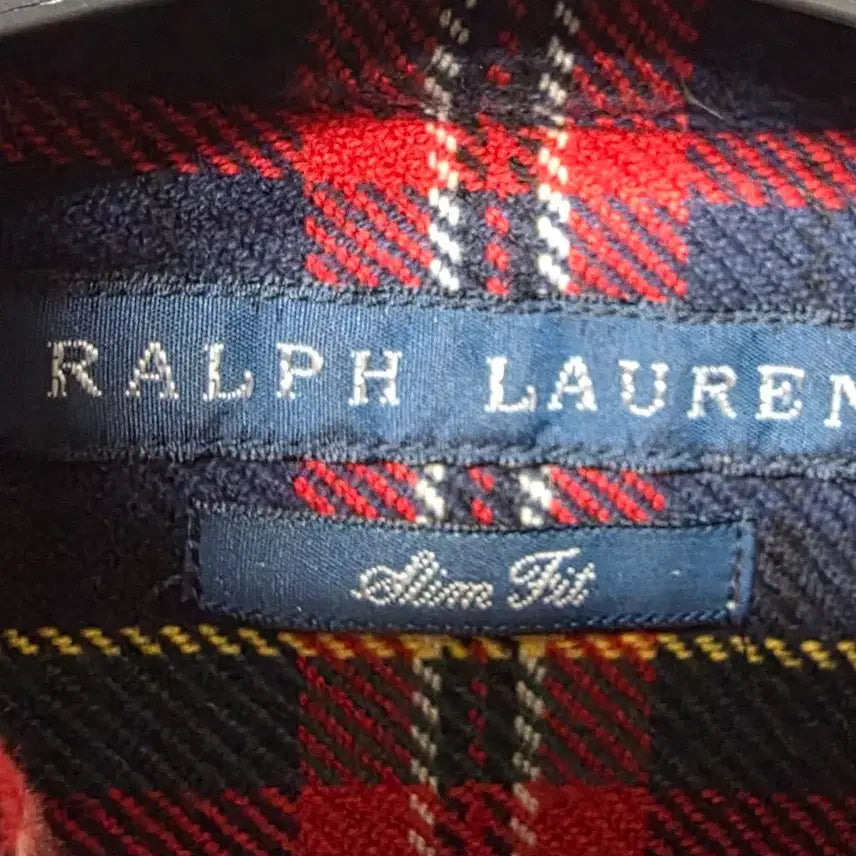 [BUNJANG] Ralph Lauren Red Check Elbow Patch Shirt / 랄프로렌 레드 체크 셔츠 엘보우 패치