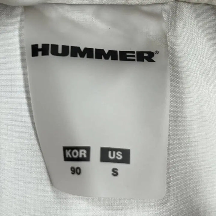 [BUNJANG] HUMMER Windbreaker Jacket White S / HUMMER 후드 바람막이 자켓 화이트 S(90)