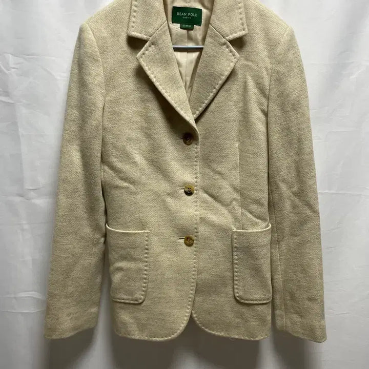[BUNJANG] Beanpole Women's Ivory Jacket Size S-M / 빈폴 여성 아이보리 자켓 85-95-165