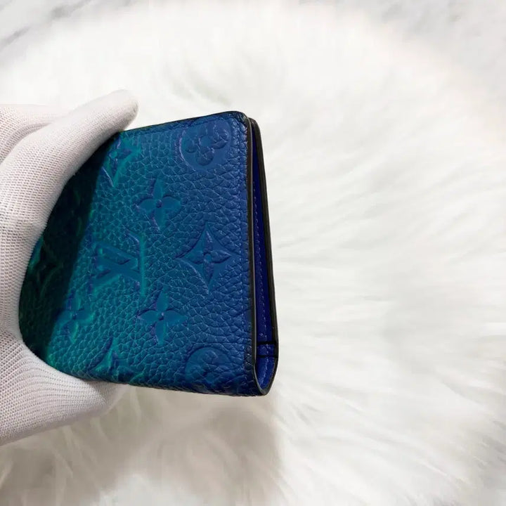 [BUNJANG] Louis Vuitton Monogram Taurillon Brazza Wallet Long Wallet / [정품] 루이비통 모노그램 토뤼옹 블루그린 브라짜월릿 장지갑 한정판