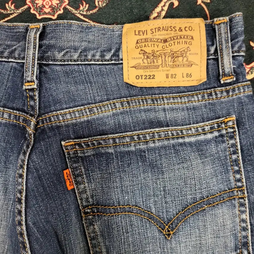 [BUNJANG] Levi's Orange Tab Jeans (31) / 리바이스 청바지 222 (31) 오렌지텝