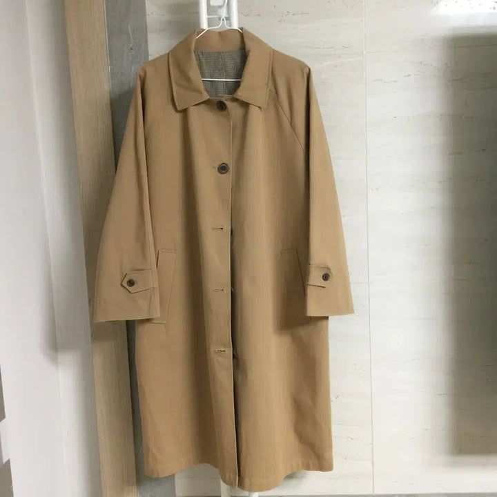[BUNJANG] Studio Tomboy Reversible Trench Coat - Beige / 스튜디오톰보이 리버시블 트렌치코트 free