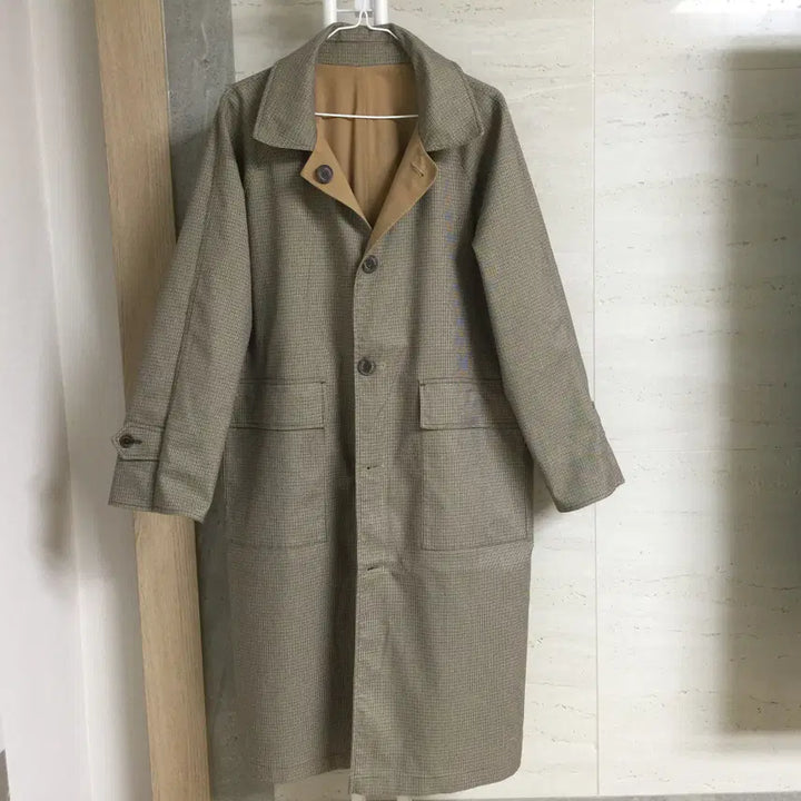 [BUNJANG] Studio Tomboy Reversible Trench Coat - Beige / 스튜디오톰보이 리버시블 트렌치코트 free