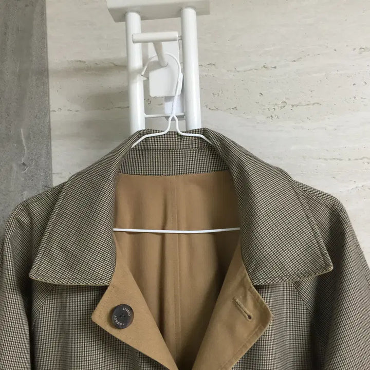 [BUNJANG] Studio Tomboy Reversible Trench Coat - Beige / 스튜디오톰보이 리버시블 트렌치코트 free