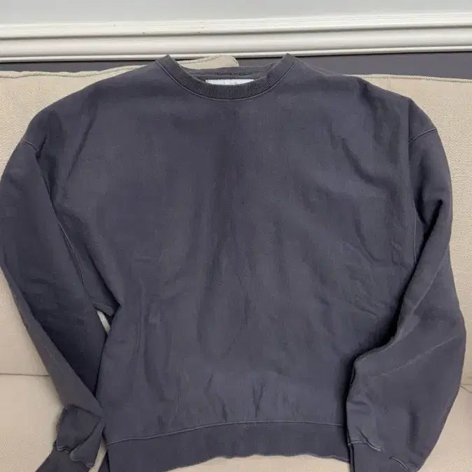 [BUNJANG] Brown Yard Pigment Charcoal Sweatshirt / 브라운야드 맨투맨 피그먼트 차콜