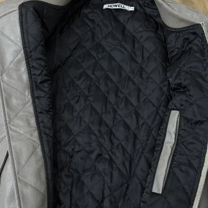 [BUNJANG] Leather Varsity Nu-beum Jumper / [새상품] 레더 바시티 누빔점퍼