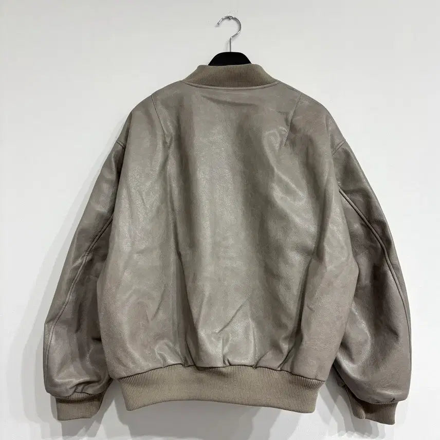 [BUNJANG] Leather Varsity Nu-beum Jumper / [새상품] 레더 바시티 누빔점퍼