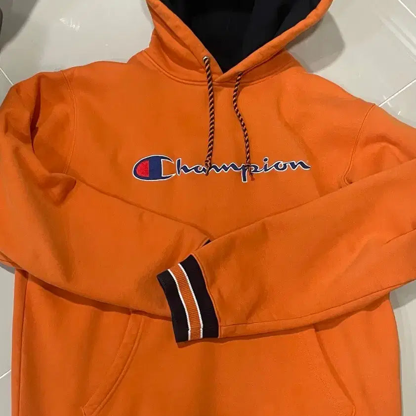[SOLD OUT] 슈프림 챔피온 15SS 후드 오렌지 L
