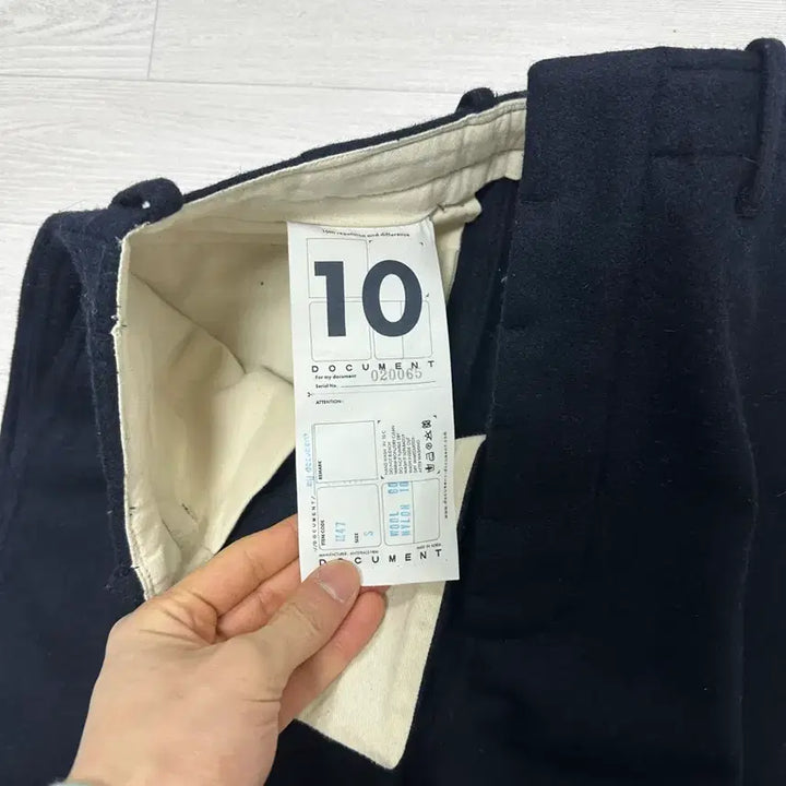 [BUNJANG] Document Melton Wool Pants (Waist 30-32) / 도큐먼트 멜튼울 팬츠 (허리 30~32)