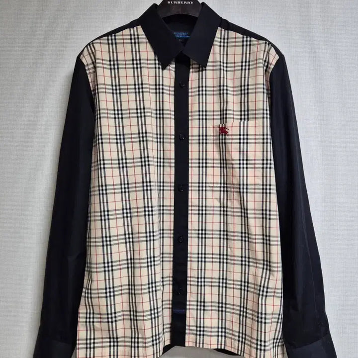 [BUNJANG] Burberry Blue Label Nova Check Shirt L (100) / 버버리 블루라벨 카메 노바체크 셔츠 L(100)