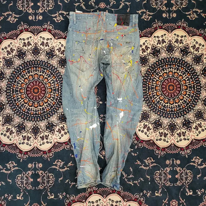 [BUNJANG] G-Star Raw Painting Jeans (34) / G-Star Raw 페인팅 청바지 (34)