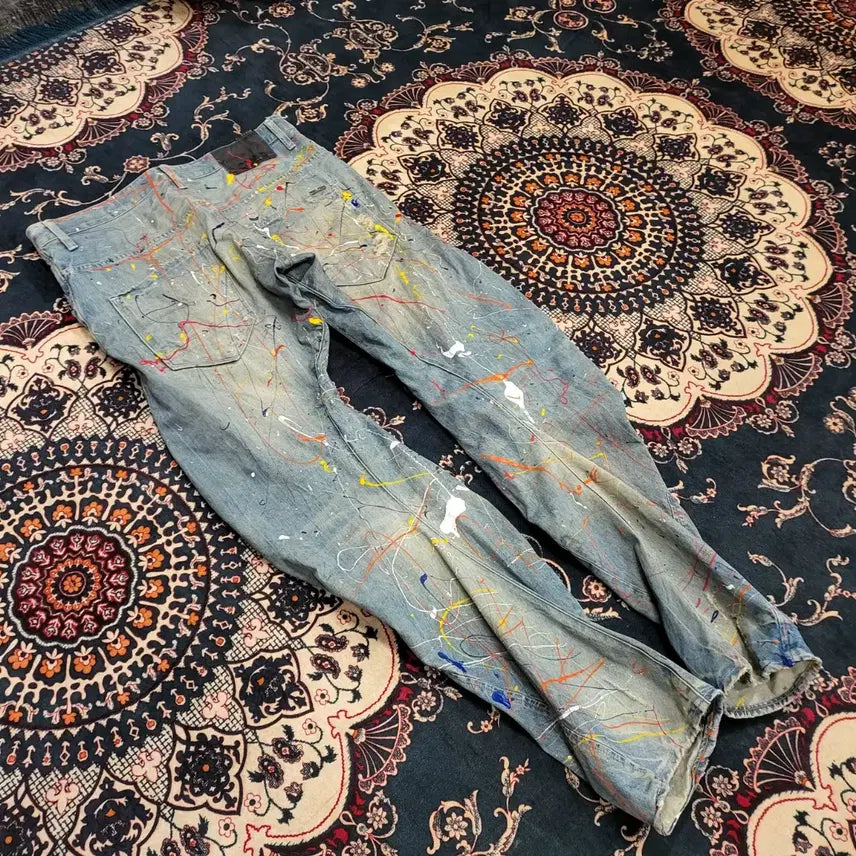 [BUNJANG] G-Star Raw Painting Jeans (34) / G-Star Raw 페인팅 청바지 (34)
