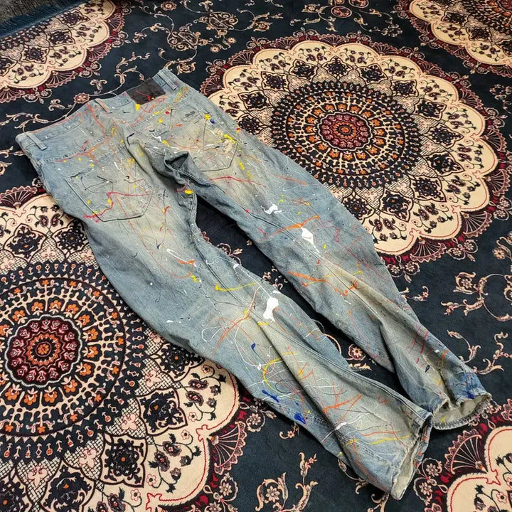 [BUNJANG] G-Star Raw Painting Jeans (34) / G-Star Raw 페인팅 청바지 (34)