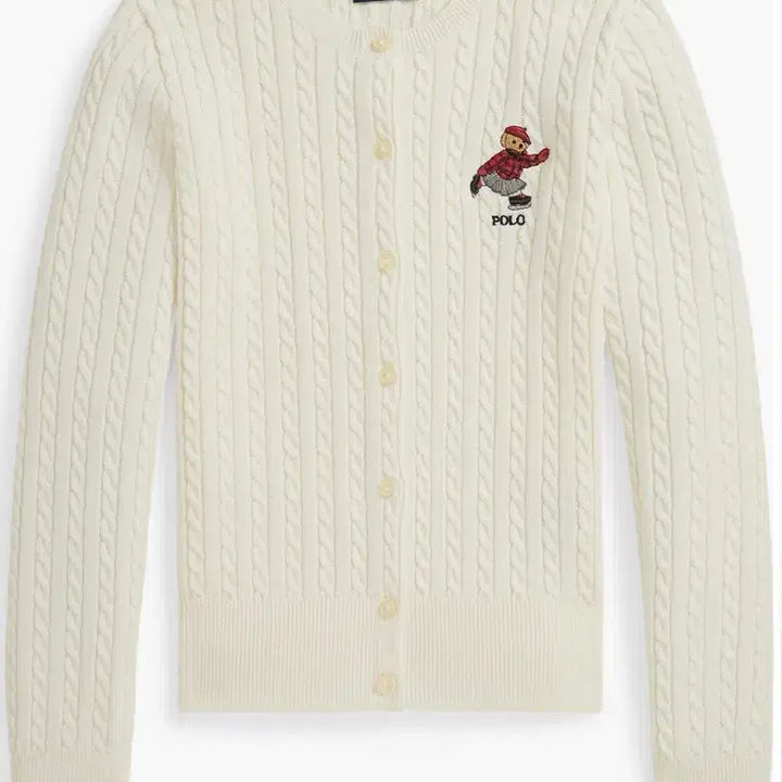 [SOLD OUT] 폴로 베어 자수 가디건 여성 (택달린 새상품)