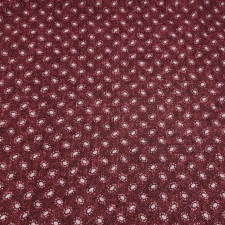 [BUNJANG] Brunello Dot Pattern Handkerchief / 브루넬로 와인색 도트패턴 행커치프