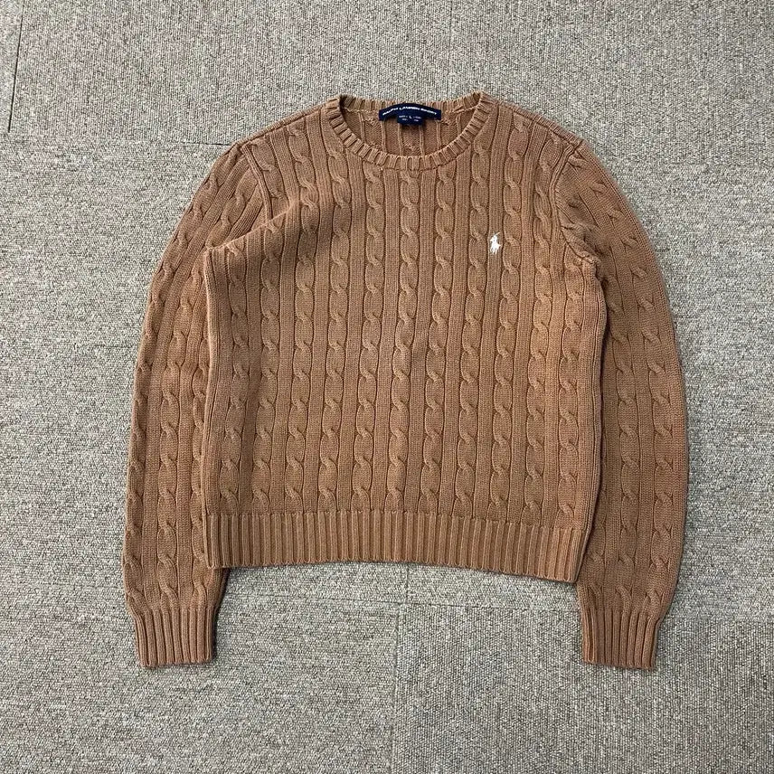 [BUNJANG] Polo Ralph Lauren Cable Knit Sweater / [L] 폴로 랄프로렌 꽈배기 니트
