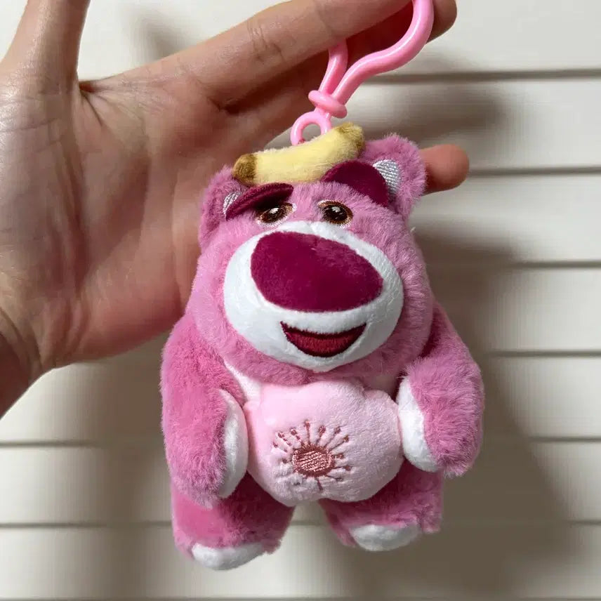 [BUNJANG] Toy Story Lotso Plush Keyring / 토이스토리 랏소 인형 키링