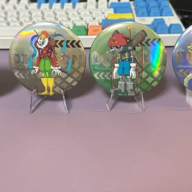 [BUNJANG] Digimon Dark Masters Bundle Set Can Badge / 디지몬 어둠의 사천왕 캔뱃지(일괄)