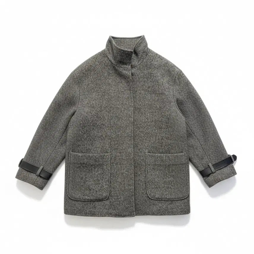 [BUNJANG] Plastic Island Wool Buckle Jacket / 여성S/ 플라스틱아일랜드 버클 모직자켓