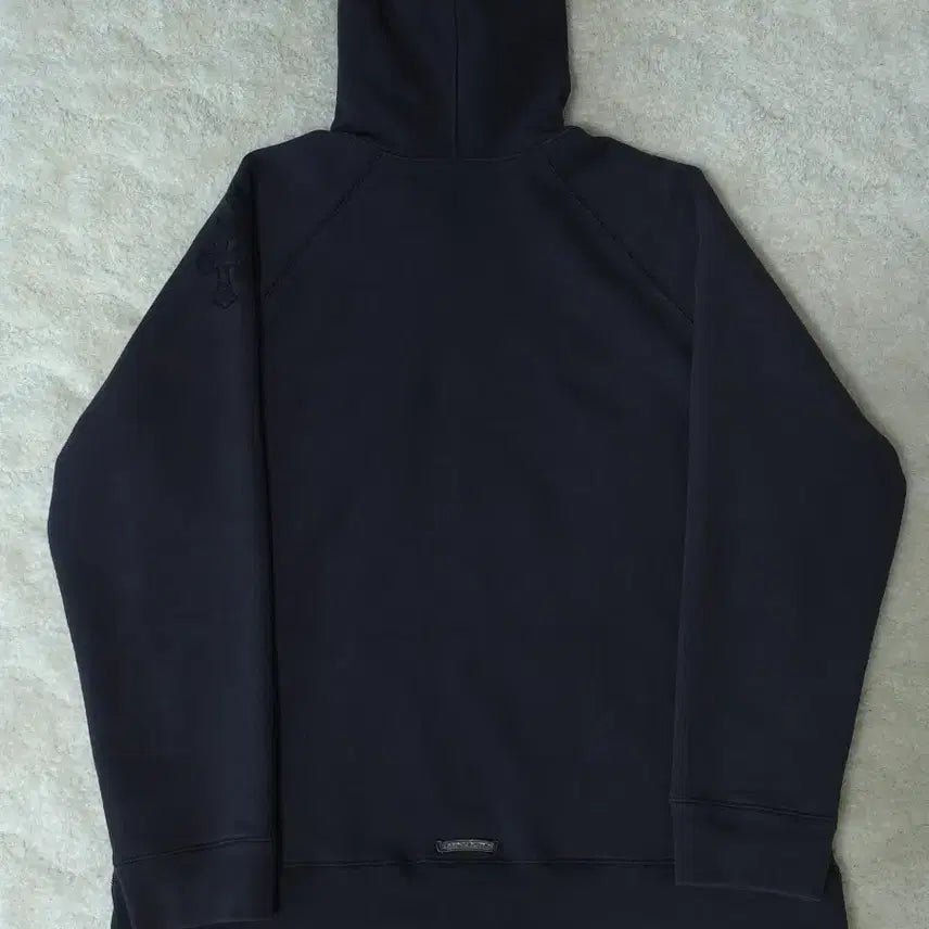 [BUNJANG] Chrome Hearts Leather Patch Paper Jam Hoodie Black / [XXL] 크롬하츠 레더패치 페이퍼잼 후드 블랙