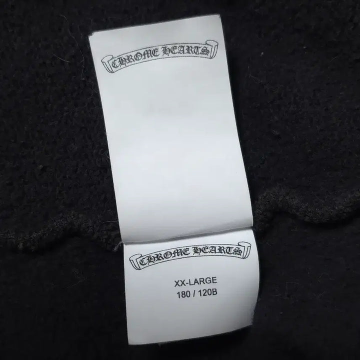 [BUNJANG] Chrome Hearts Leather Patch Paper Jam Hoodie Black / [XXL] 크롬하츠 레더패치 페이퍼잼 후드 블랙