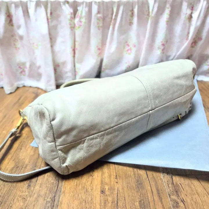 [BUNJANG] Prada Vitello Tote/Shoulder Bag / 정품 프라다 비텔로 토트백/숄더백 베이지/연그린+그레이