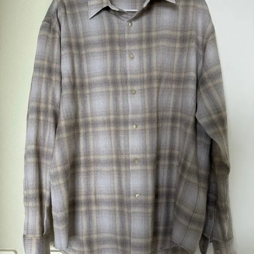 [BUNJANG] Auralee Airy Wool Check Shirt / [4] 오라리 에어리울 체크셔츠