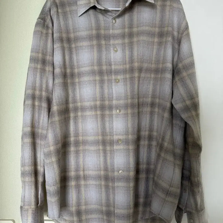 [BUNJANG] Auralee Airy Wool Check Shirt / [4] 오라리 에어리울 체크셔츠