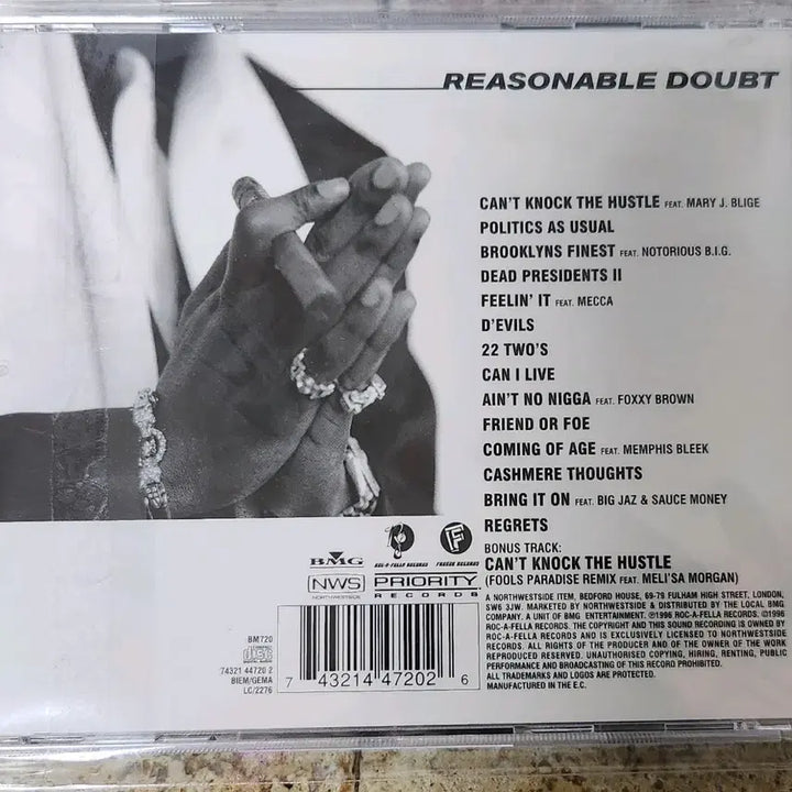 [BUNJANG] Jay-Z Reasonable Doubt Album / Jay-Z - Reasonable Doubt (수입반)
