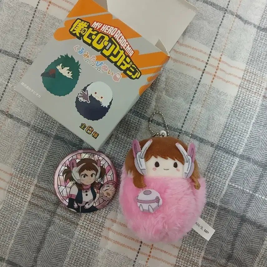[BUNJANG] My Hero Academia Uraraka Doll Badge / 나의 히어로 아카데미아 굿즈 우라라카(인형, 뱃지)