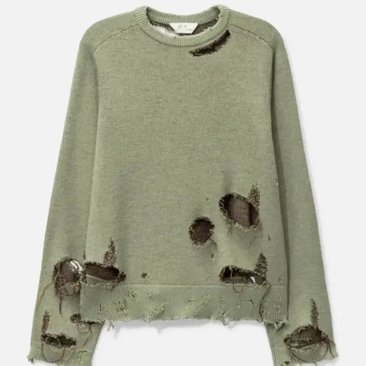 [BUNJANG] ANCELLM Damage Knit / (네고가능) ANCELLM DAMAGE KNIT 안셀름 데미지 니트