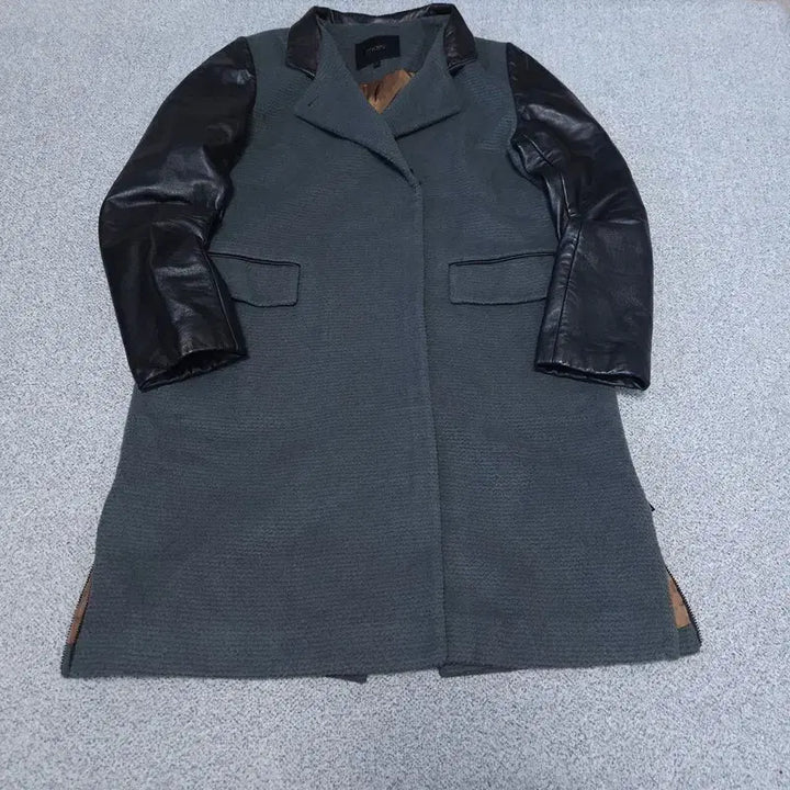 [BUNJANG] Maje Leather Coat Jacket / [2] 마쥬 양가죽 코트 자켓