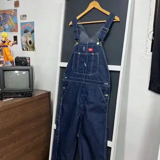 [BUNJANG] The Boyz Indigo Bib Overall / 디키즈 인디고 생지 빕 오버롤 멜빵