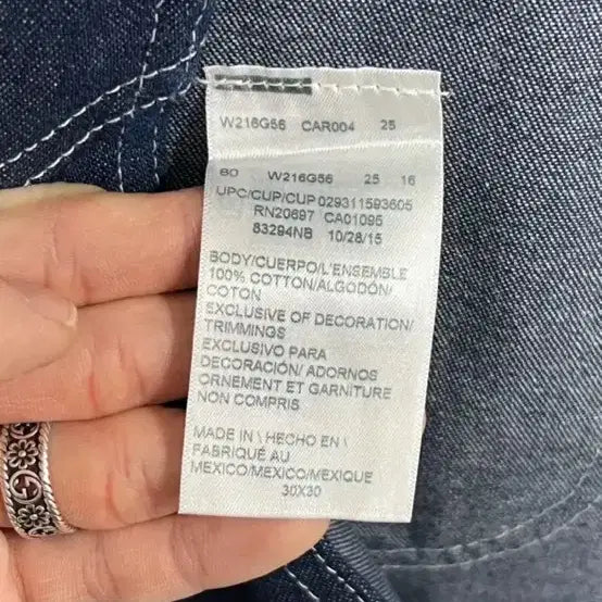 [BUNJANG] The Boyz Indigo Bib Overall / 디키즈 인디고 생지 빕 오버롤 멜빵