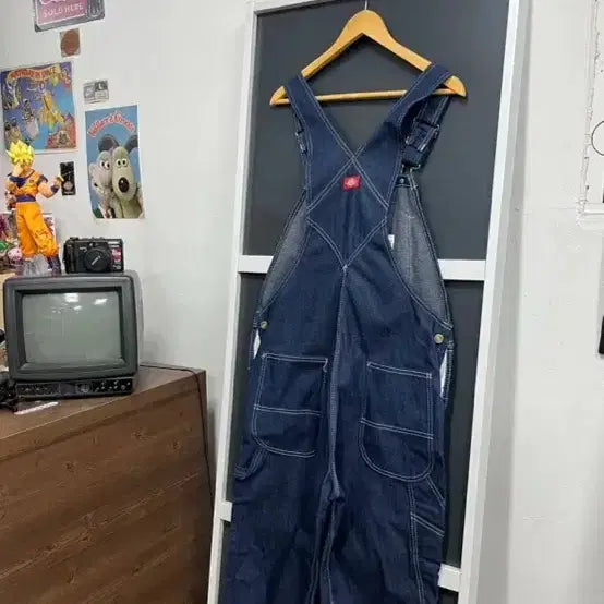 [BUNJANG] The Boyz Indigo Bib Overall / 디키즈 인디고 생지 빕 오버롤 멜빵