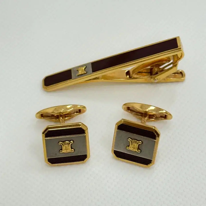 [BUNJANG] Celine Tie Pin & Cufflinks Set / 셀린느 넥타이핀, 커프스 세트