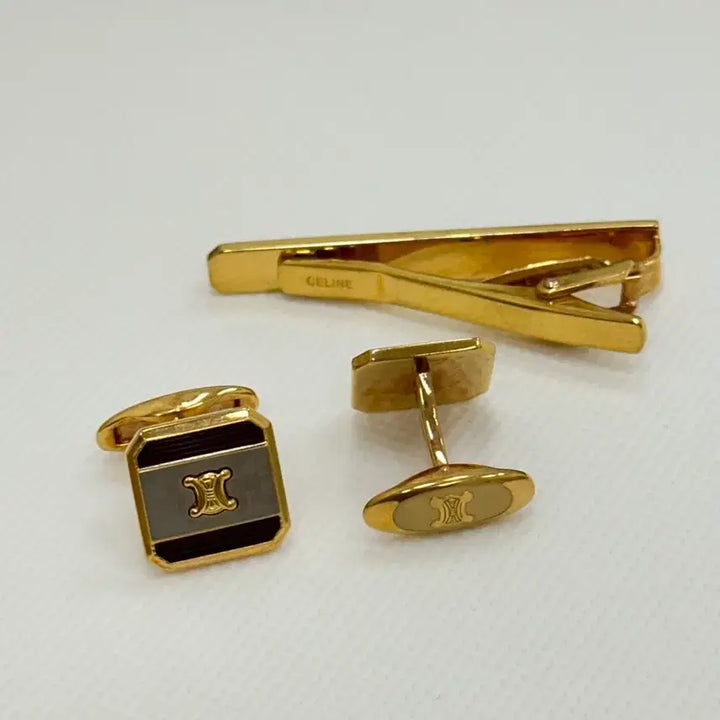 [BUNJANG] Celine Tie Pin & Cufflinks Set / 셀린느 넥타이핀, 커프스 세트