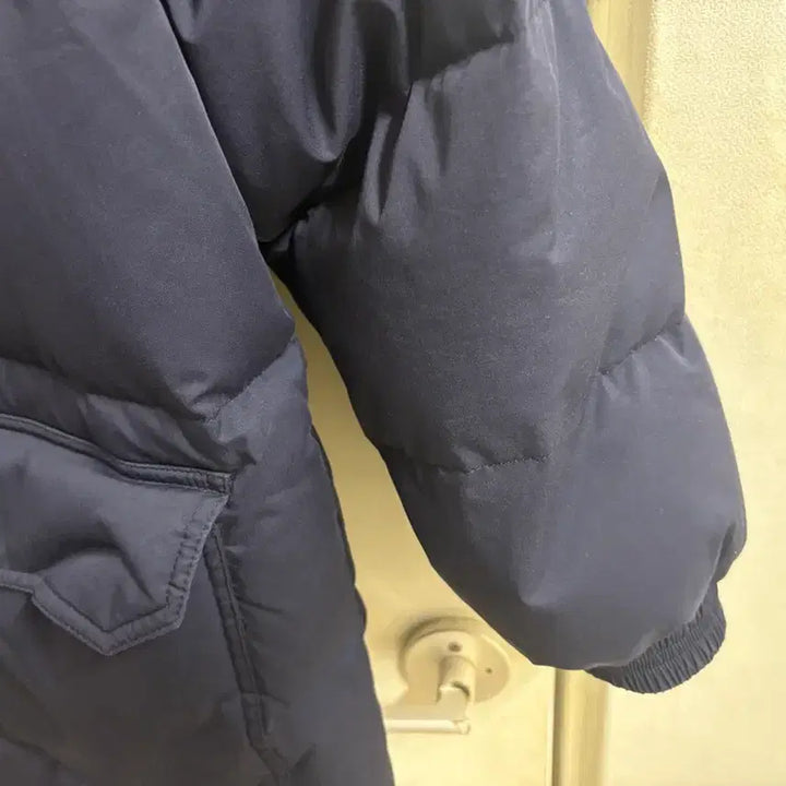 [BUNJANG] Overdue Flare Navy Duck Down Jacket / 오버듀플레어 네이비 덕다운 패딩