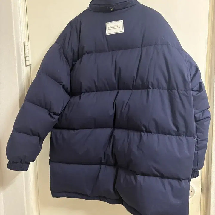 [BUNJANG] Overdue Flare Navy Duck Down Jacket / 오버듀플레어 네이비 덕다운 패딩