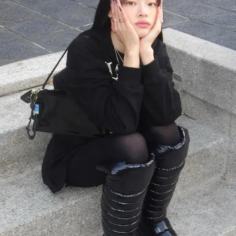 [BUNJANG] Mardi Mercredi Padding Long Boots / 새제품_ 마르디메크르디 패딩부츠 240