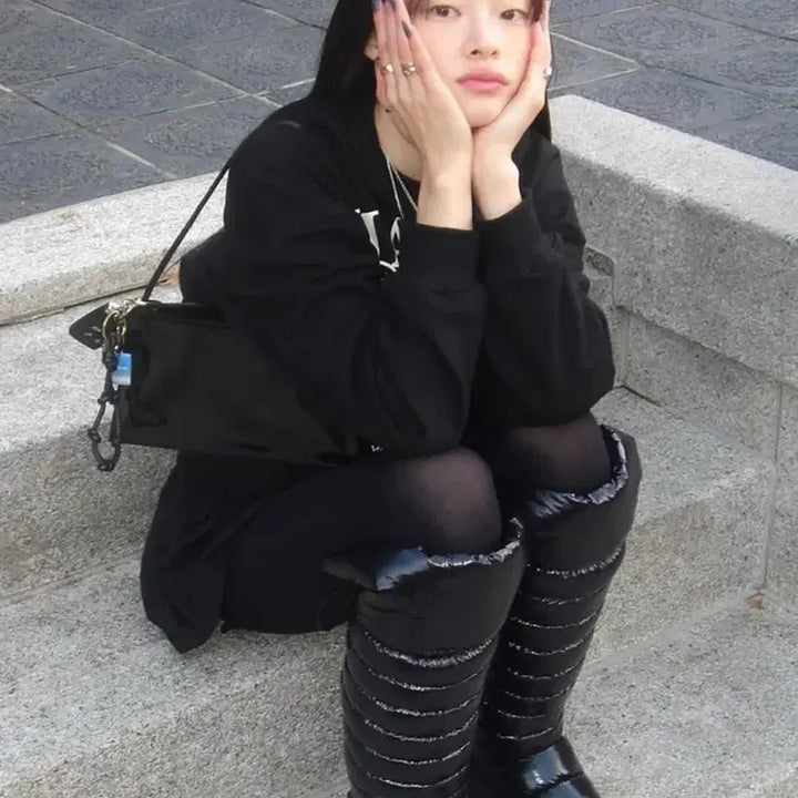 [BUNJANG] Mardi Mercredi Padding Long Boots / 새제품_ 마르디메크르디 패딩부츠 240