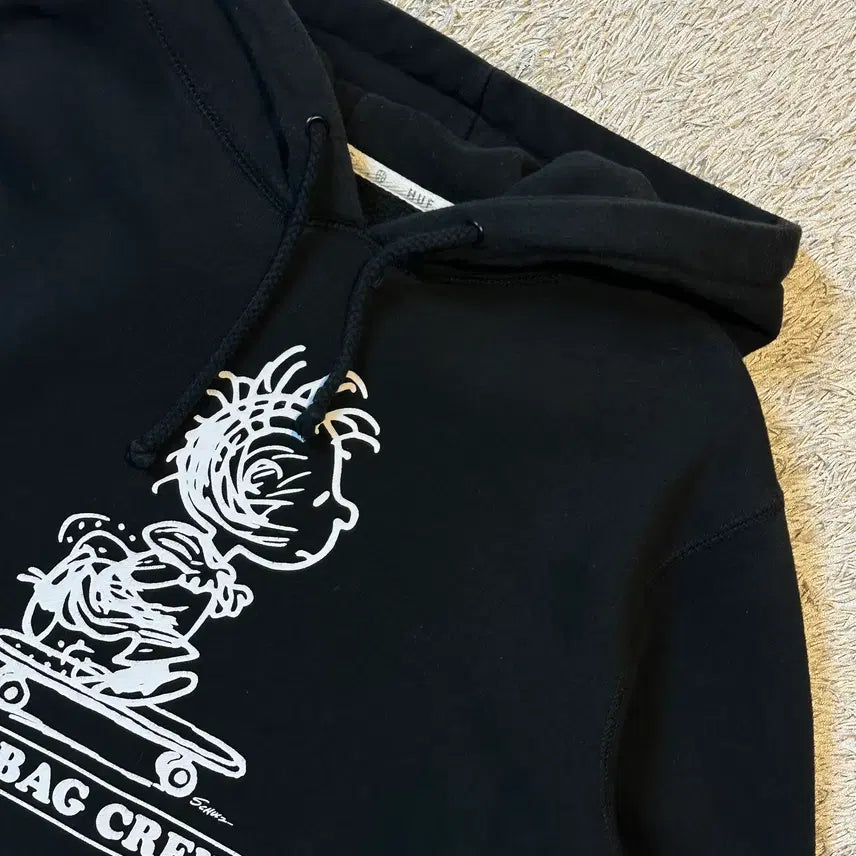 [BUNJANG] HUF Pigpen Peanuts Hoodie Black (Size L) / [L] 허프 HUF X PIGPEN 피너츠 후드티 블랙