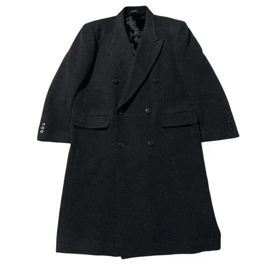 [BUNJANG] Maestro Wool Herringbone Double Long Coat (L) / [L] 마에스트로 울 헤링본 더블 롱코트