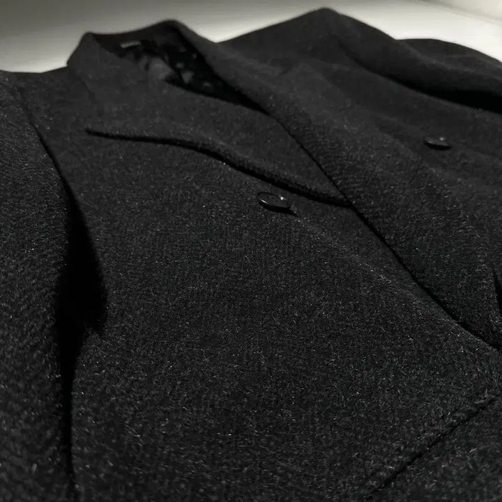 [BUNJANG] Maestro Wool Herringbone Double Long Coat (L) / [L] 마에스트로 울 헤링본 더블 롱코트