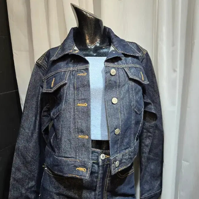 [BUNJANG] Unbranded Denim Jacket / M싸이즈 쇼트 카라 데님 자켓(570)
