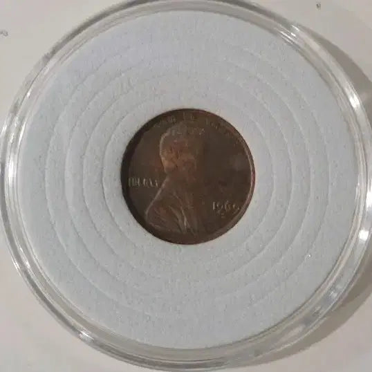 [BUNJANG] 1969 Lincoln 1 Cent Error Coin / 1969년S미국링컨 1센트 오류동전 두 번 인쇄