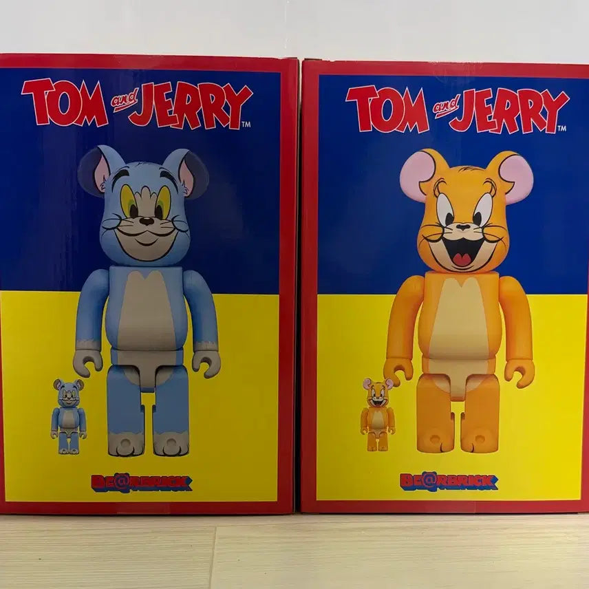 [BUNJANG] Bearbrick Tom and Jerry Classic 400% + 100% Set / 베어브릭 톰과제리 클래식 400%+100% 세트 (미개봉)